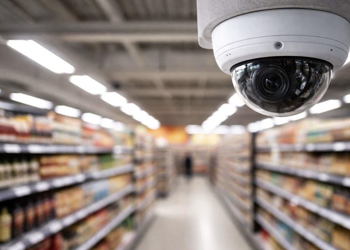 Caméra de surveillance dans une entreprise